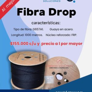 Fibra Drop G657A1 de 1000 metros
