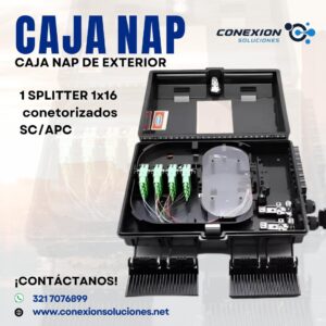 Caja NAP de Exterior con Splitter 1x16 SC/APC