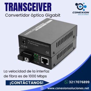 Transceiver / Convertidor Óptico Gigabit 1000 Mbps