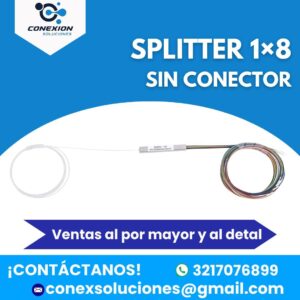 Splitter Óptico 1x8 sin Conector