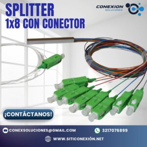 Splitter 1x8 con Conector